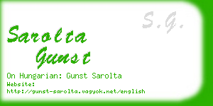 sarolta gunst business card